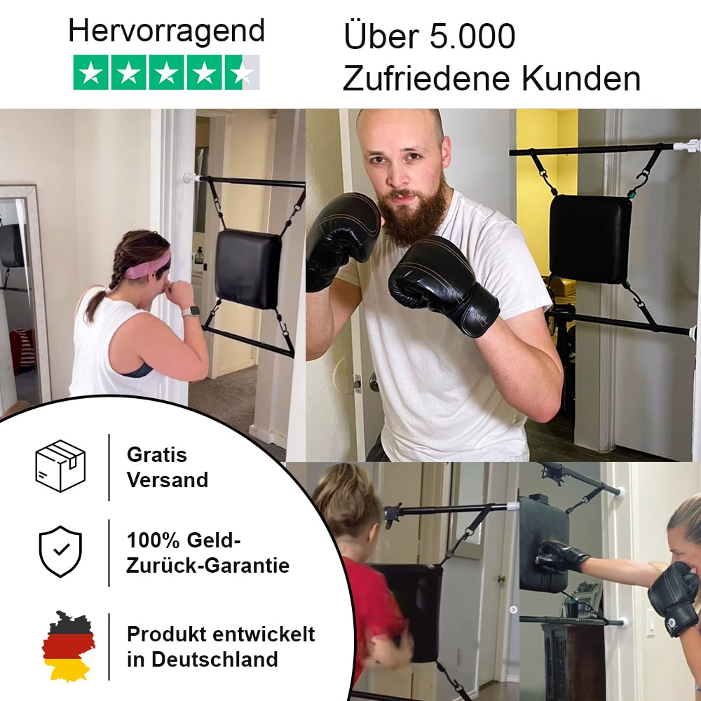 Boxsack für die Tür (+ Heute Boxhandschuhe kostenlos)
