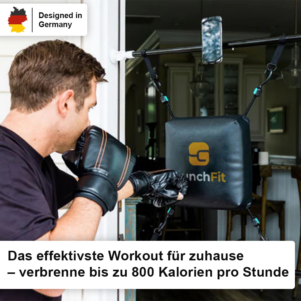Boxsack für die Tür (+ Heute Boxhandschuhe kostenlos)