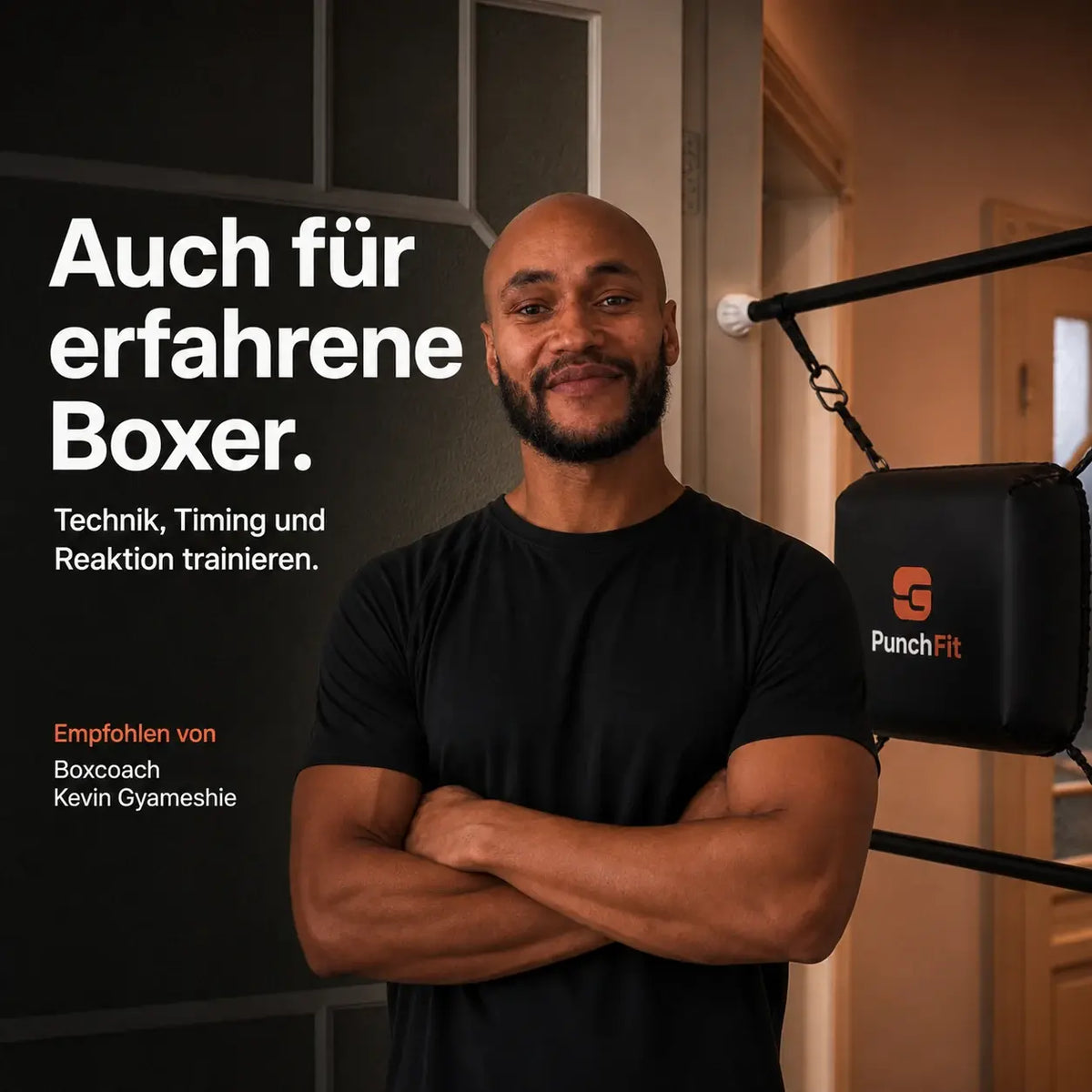 PunchFit Boxsack für den Türrahmen Profiboxer Coach.webp