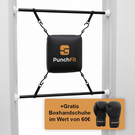 Boxsack für die Tür (+ Heute Boxhandschuhe kostenlos)