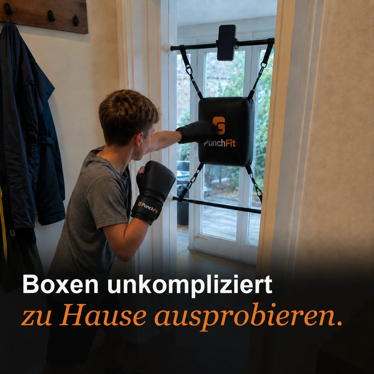 PunchFit Boxsack für den Türrahmen Geeignet für Kinder, Jugendliche und Eltern.webp